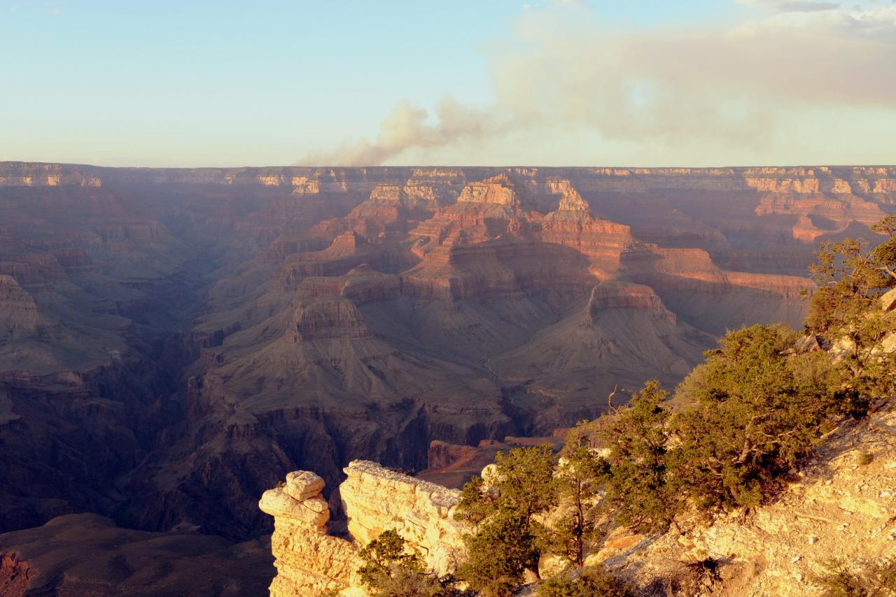 Le Grand Canyon au coucher du soleil