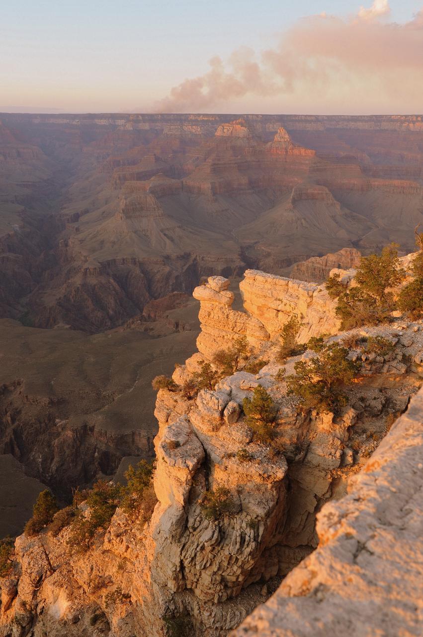 Le Grand Canyon au coucher du soleil